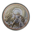 Dragon Slayer 5 oz Colorized Copper Coin