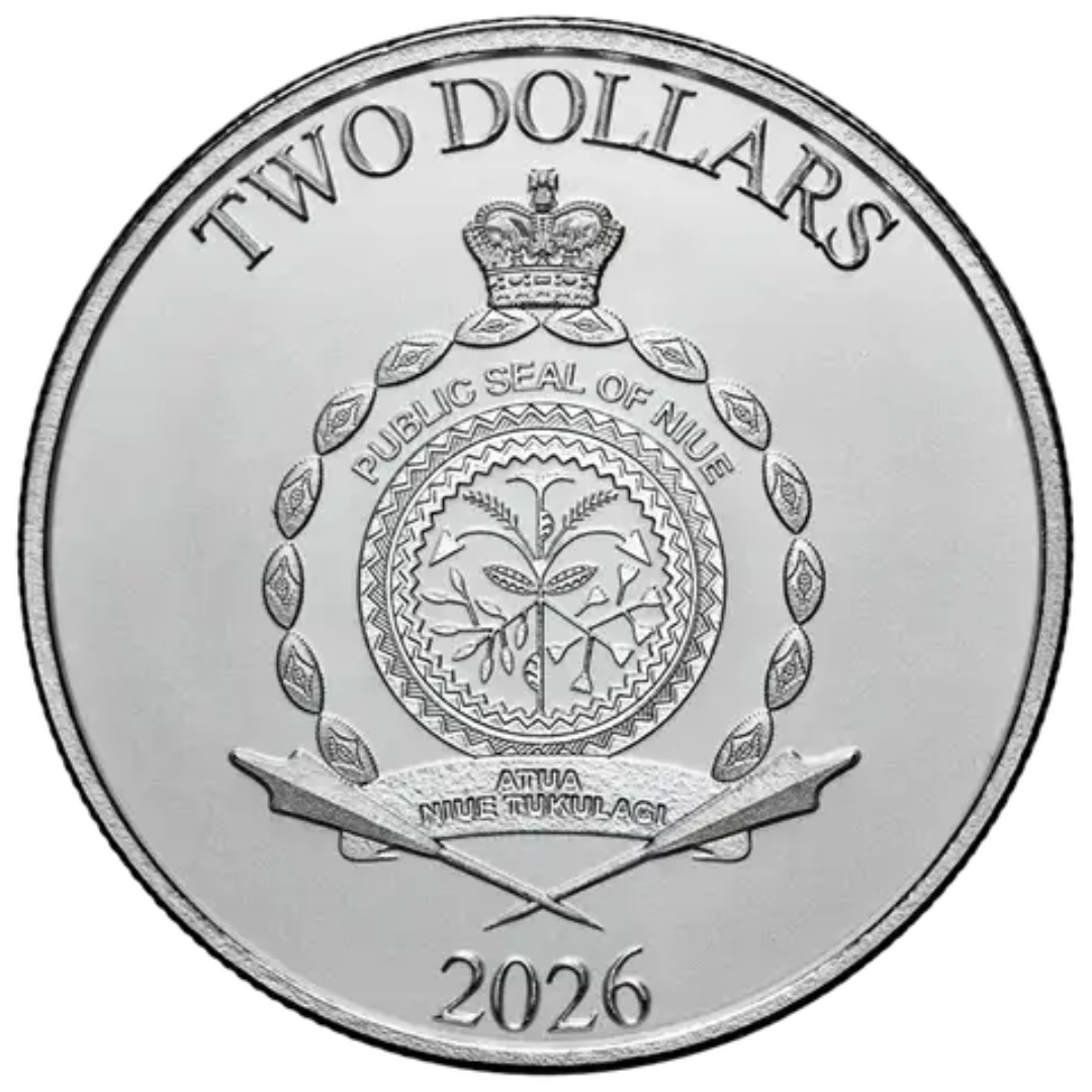 2026 Niue Star Wars: Darth Vader 1 oz .999 Fine Silver Bullion Coin (BU)