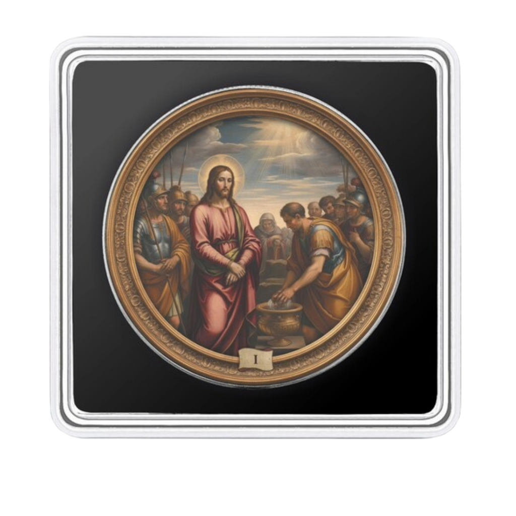 Station 1: Jesus Is Condemned To Death - Via Crucis: The Fifteen Stations - 1 oz .999 Fine Silver