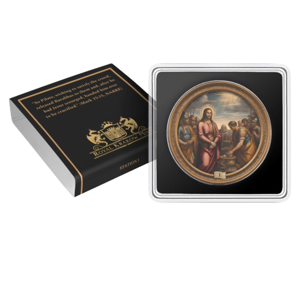 Station 1: Jesus Is Condemned To Death - Via Crucis: The Fifteen Stations - 1 oz .999 Fine Silver