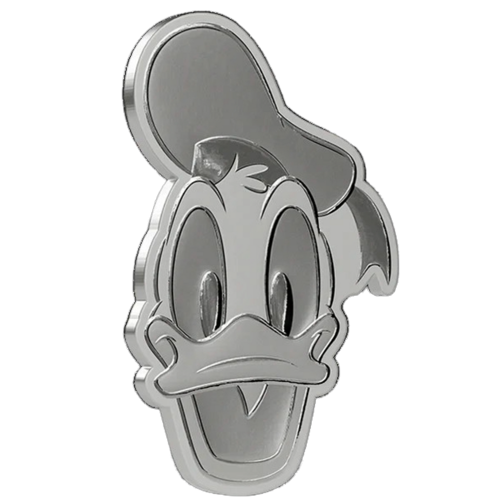 2026 Disney Donald Duck Iconic Expressions 1/2 oz Shaped Silver Proof Coin – Agoro by New Zealand Mint