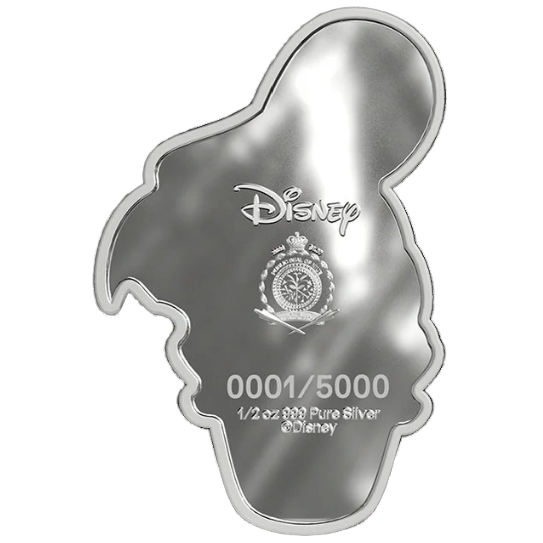 2026 Disney Donald Duck Iconic Expressions 1/2 oz Shaped Silver Proof Coin – Agoro by New Zealand Mint