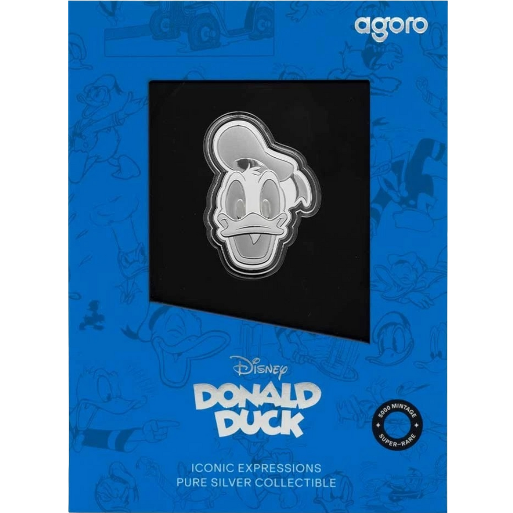 2026 Disney Donald Duck Iconic Expressions 1/2 oz Shaped Silver Proof Coin – Agoro by New Zealand Mint
