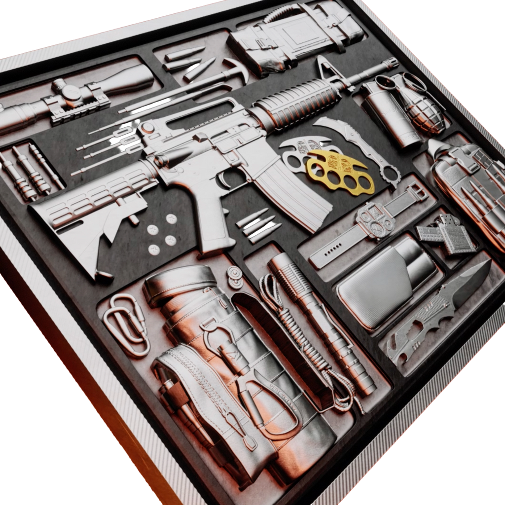2025 Samoa Mission X – Assault Rifle 2 oz Gilded Antiqued High Relief Silver Coin