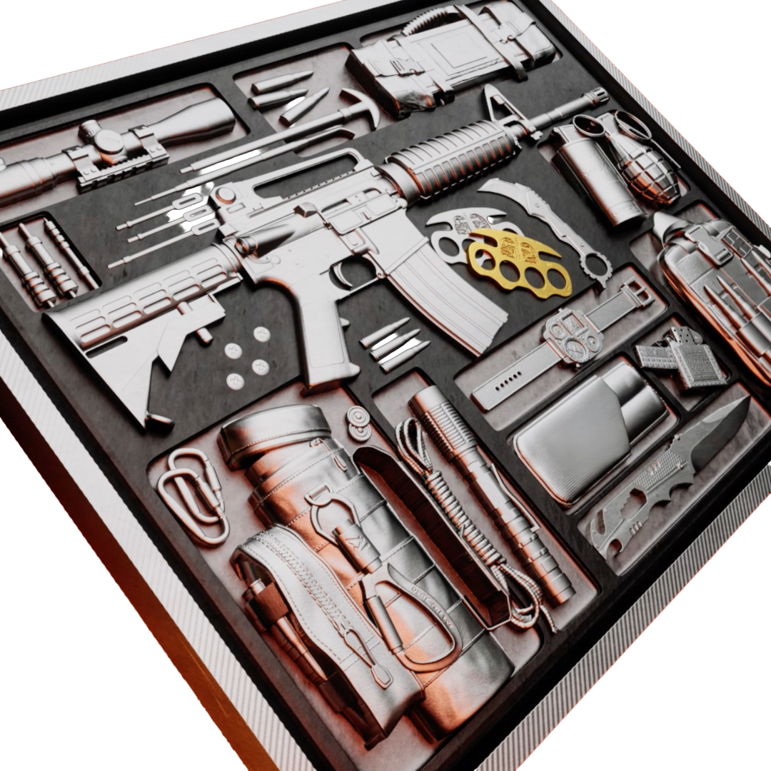 2025 Samoa Mission X – Assault Rifle 2 oz Gilded Antiqued High Relief Silver Coin