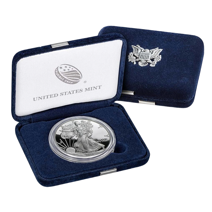 2018-W 1 oz Proof American Silver Eagle (w/Box & COA)