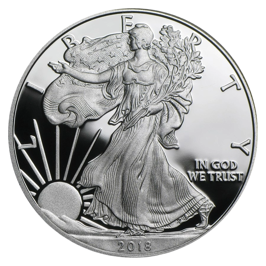 2018-W 1 oz Proof American Silver Eagle (w/Box & COA)