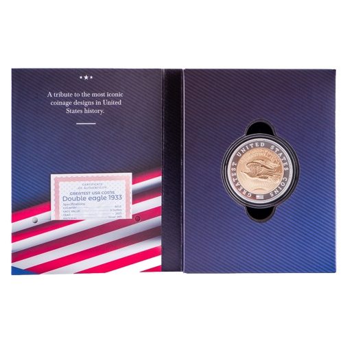 1933 DOUBLE EAGLE Greatest US Coins 2 Oz Silver Coin 5$ Niue 2025
