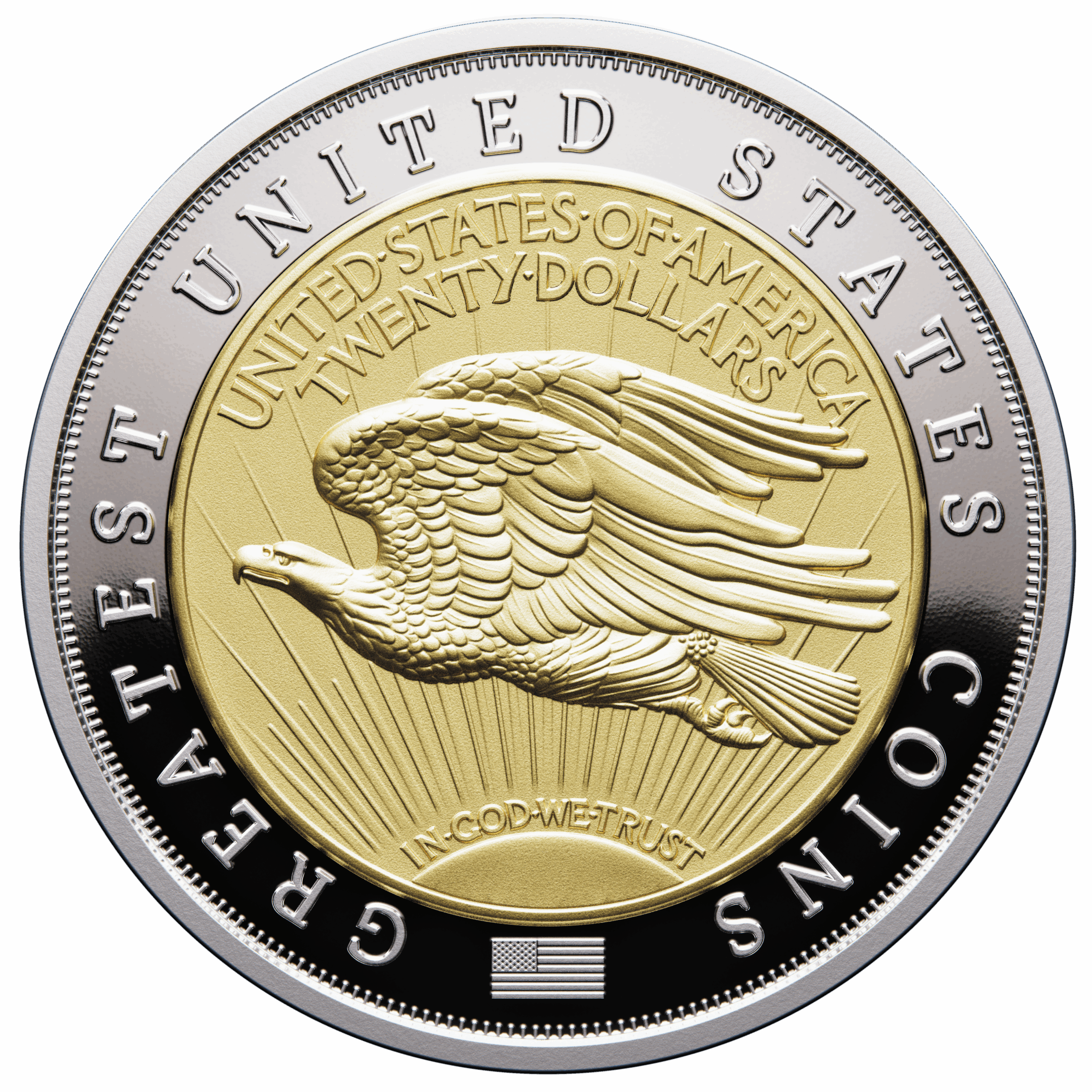 1933 DOUBLE EAGLE Greatest US Coins 2 Oz Silver Coin 5$ Niue 2025