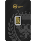 Germania Mint 1/100oz Gold Minted Proof Bar w/Safepack Assay Card