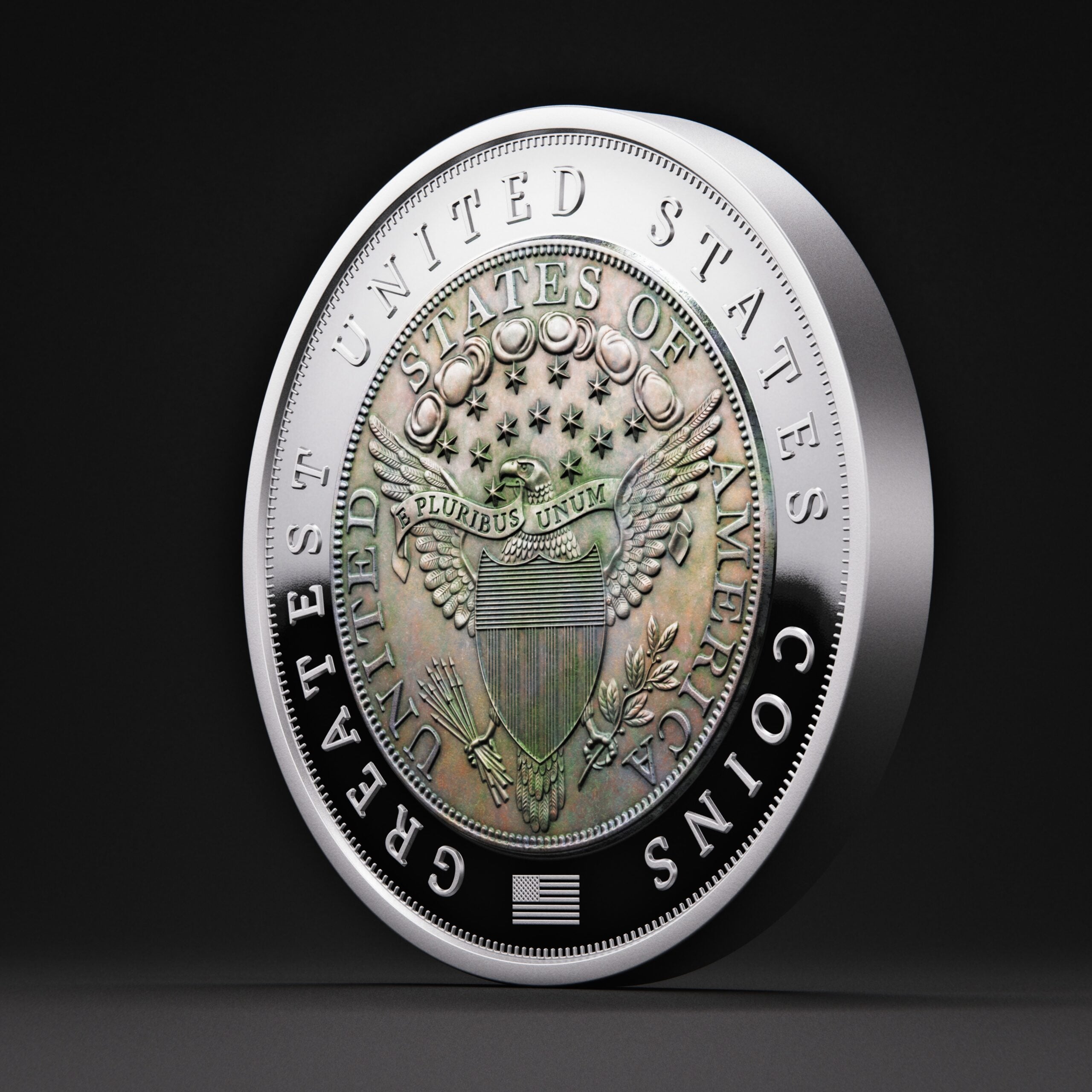 Niue $5 2025 Silver 999. 2oz AF: 1804 Draped bust GREATEST USA COINS